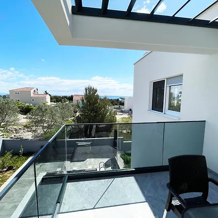 公寓 Sea View - In Kroatien Auf Bei Zadar Mit Privatem Pool Und Meerblick *