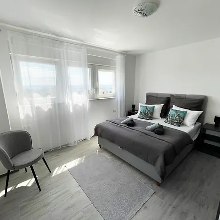 公寓 Sea View - In Kroatien Auf Bei Zadar Mit Privatem Pool Und Meerblick 维尔