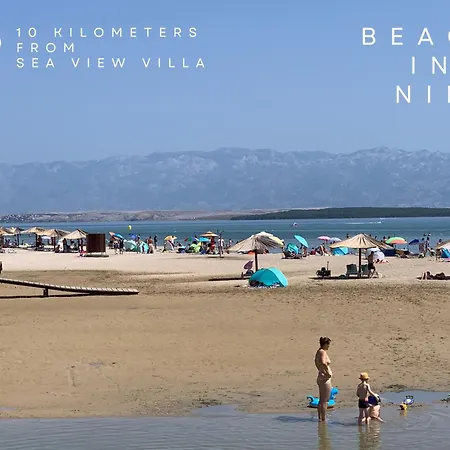 公寓 Sea View - In Kroatien Auf Bei Zadar Mit Privatem Pool Und Meerblick