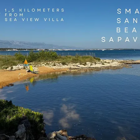 Apartmán Sea View - In Kroatien Auf Bei Zadar Mit Privatem Pool Und Meerblick